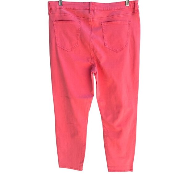 Buffalo David Bitton Havana High-Rise Ankle Skinny Jeans Soft Stretch Pink 14/34 - Picture 4 of 8